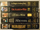 5 VHS lot Hallmark Gold Crown Collector's Edition Love and War Decoration Day +