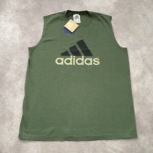 Vintage 1998 NWT Adidas Muscle Tank Top Shirt Size M USA Made Green 90s