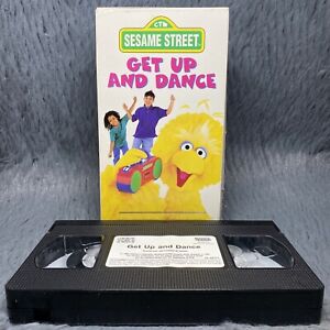 Sesame Street - Get Up and Dance VHS 1997 Rare Big Bird Dancing Kids Cartoon