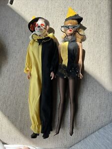 New Listingvintage 1960s original barbie and ken dolls in “masquerade”