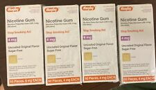 FOUR 50ct Rugby Nicotine Gum 4mg Sugar Free Uncoated Original Flavor Exp 2025+