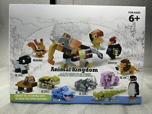 Animal Kingdom Building Block Set Stem 12 in 1 Mini Zoo Toys for Kids