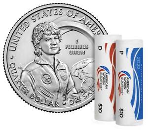 2022 Dr. Sally Ride American Women Quarters P & D Mint Rolls - 22WRC (sealed)