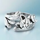 925 Silver Ocean Wave Rings Women Female Finger Ring Wedding Band Jewelry