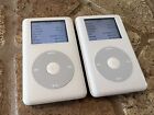 TWO Apple iPod Classic 4th Generation Photo White 20GB MA079LL *lot of 2*