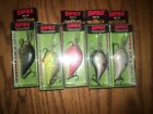 RAPALA DT 08's---5 DIFFERENT COLORED FISHING LURES
