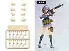 TOMYTEC X FIGMA LITTLE ARMORY LAOP04 1/12 SCALE HAND FOR GUN 8 PCS SET NEW