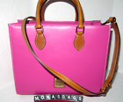 Dooney & Bourke Magenta Pink Janine Smooth Leather Large Satche Handbag NWT $368