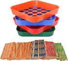 ESSENTIAL Coin Sorters Tray, 4 Color-Coded Coin Sorting Tray with 160 Assorted C