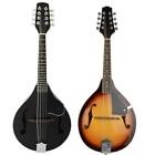 New High Quality 8 Strings Elegant Cambered Wood Acoustic Mandolin Black/Sunset