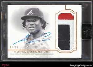 New Listing2020 Topps Dynasty Autograph Patches #DAPRA7 Ronald Acuna Jr. 3/10 PATCH AUTO