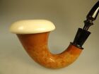 Pioneer Calabash Sherlock Holmes Style Rough Gourd New Meerschaum Bowl Pipe