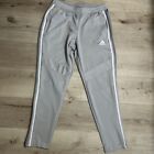 Adidas  Men’s Athletic Tapered Gray Pants Size L Casual Sports Pockets