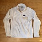 Patagonia Women’s Size Small Snap-T Fleece Pullover Sweater Ivory White