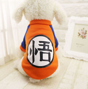 Hot Small Dog Pet Clothes Dragon Ball Goku Sweater T-Shirts