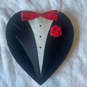 Vintage Heart Shaped Tuxedo Candy Gift Box