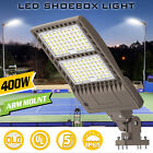 400 Watt LED Parking Lot Pole Light Commercial Shoebox Fixture 60000LM Arm Mount