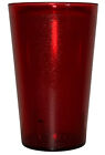 2x Red Plastic Textured Tumbler 32oz Large Soda Water Classic Restaurant Cup
