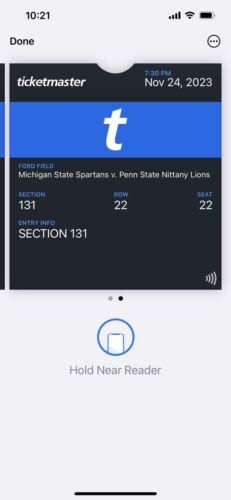 Penn State vs Michigan State football tickets 11/24/23