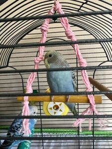 Parakeet Toy Set of 10 Mystery Box Bird cage accessories, swings, wooden perches