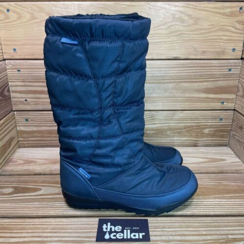 Kamik Womens 9 Snow Boots Waterproof Fleece Lined Mid Calf Winter Boots Blue