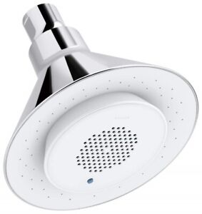 Kohler Moxie SingleFunction Showerhead with Wireless Speaker Polished Chrome