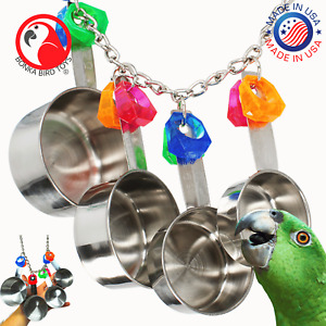 1410 Cup Delight Bonka Bird Toy parrot cage toys cages african grey amazon large