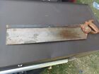 E C Simmons Keen Kutter 20 in. Backsaw Back Hand Saw Nice Clean light Rust LOOK
