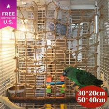 Pet Parrot Perch Bird Climbing Net Jungle Fever Swing Rope Animals Ladder Toys