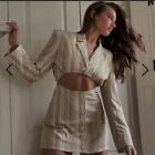 WE WORE WHAT Danielle Bernstein Cutout Blazer Dress Jade XS X Small NEW NWT