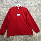 Lucky Brand T Shirt Womens Large Red Vintage 90s Y2K USA Cotton Knit Wear Clover