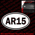 AR15 AR-15 Rifle Oval Die Cut Vinyl Decal/2nd Amendment 2A FGun Rights FA099