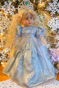 My Twinn 18 Inch Doll Kate Made over To A Snow Princess Ice Blue Eyes New Wig