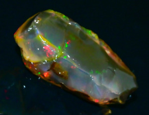 Multi Fire Opal Rough 33.95 Carat Natural Ethiopian Opal Raw Welo Opal Gemstone