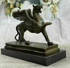 New ListingCeltic Griffin Flying Beautiful Hot Cast Bronze Sculpture Statue Home Decor Art
