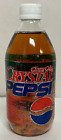 UNOPENED Crystal Pepsi - Vintage 16 oz Glass Bottle Soda - 1990's - Sealed -