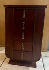 2004 BOMBAY Company Dresser Top Armoire Style Wood Jewelry Box 18” Tall