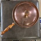 Vintage BAZAR FRANCAIS NEWYORK 666 Copper Pan Wood Handle 9in