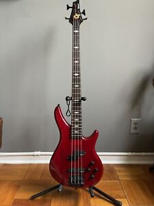 Ibanez CT Series 4 String Bass ⚡️Transparent Red⚡️ Original Hard Shell Case OHSC