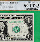 New Listing$1   FANCY  Serial Numbers  60666077  Federal Reserve note PCGS 66 PPQ