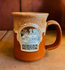 The Lodge at Glendorn Deneen Pottery Hand Thrown Brown/Beige/Blue Mug USA 2012