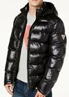 GUESS Men's Puffer Jacket Removable Hood - Black- NEW 100% Original With Tags