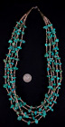 Vintage Navajo Necklace - Sterling Silver, Turquoise and Heishi