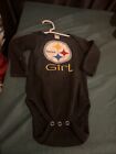 Pittsburgh Steelers Baby 6-12 Month One Piece Clothing Steeler Girl