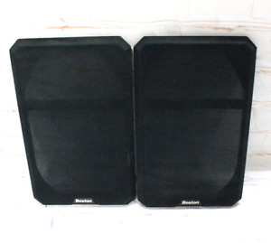 New ListingBoston Acoustics HD5 Woodgrain Bookshelf Stereo Speakers 8 Ohm Covers Only