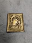 Antique Miniature Russian Icon of Our Lady of Kazan Mother of God of Kazan 2.5