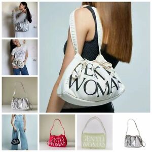 Letter Printing Shoulder Bags GentleWoman GW Tote Bags Simple Sling Bags  Women