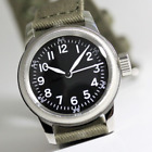 Elgin Military Watch M.R.M.W. Montre Roroi TYPE A-11 Black Men's Watch　Reprint