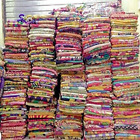 Mycrafts Indian Vintage Handmade Kantha Quilt, Bohemian Twin, Multicolor