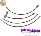 STAINLESS BRAKE HOSE SET Ford Truck F100, 4x4, 1972 with 4
